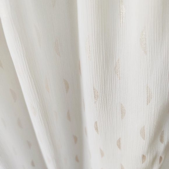 MANGO frill collar sleeveless top gold half moons - Picture 2 of 4